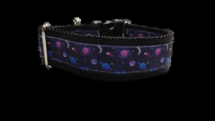 1.5″ Wide Galaxy Space Nylon Dog Collar