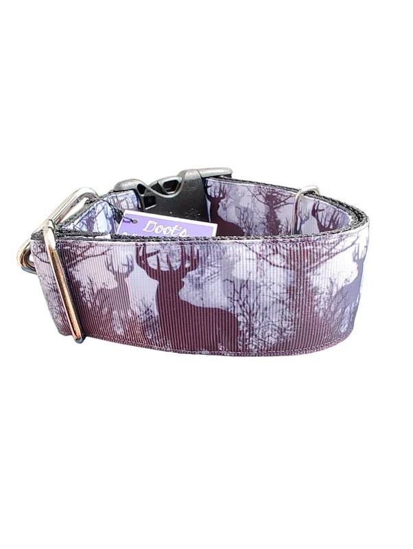 1.5″ Wide Hunting Bucks Nylon Dog Collar