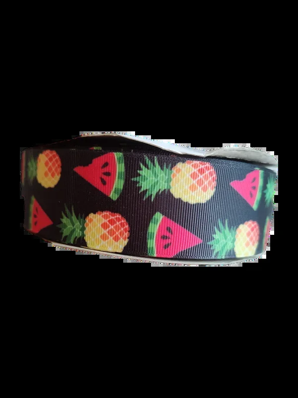 1.5″ Wide Pineapple and Watermelon Nylon Dog Collar