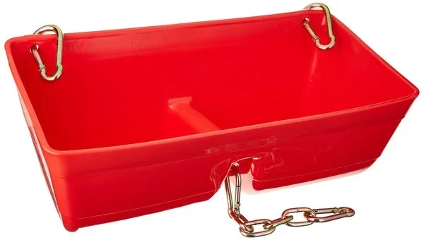 16″ Fence Feeder with Chain & Clips Red