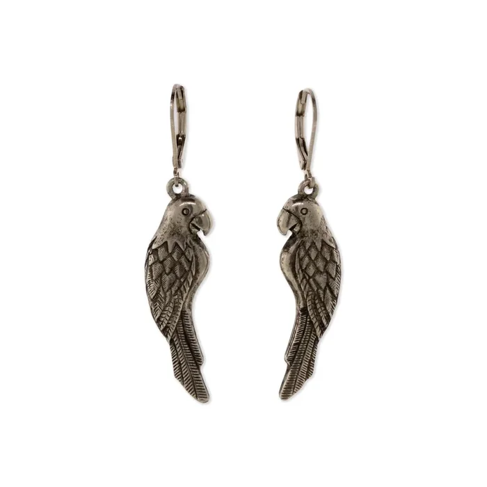 1928 Jewelry® Pewter Parrot Earrings