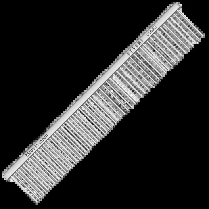 7.5″ Half & Half Comb Silver by Utsumi