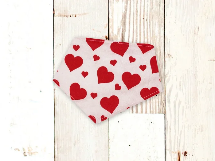 “Blush Hearts” Valentine’s Day Dog Bandana