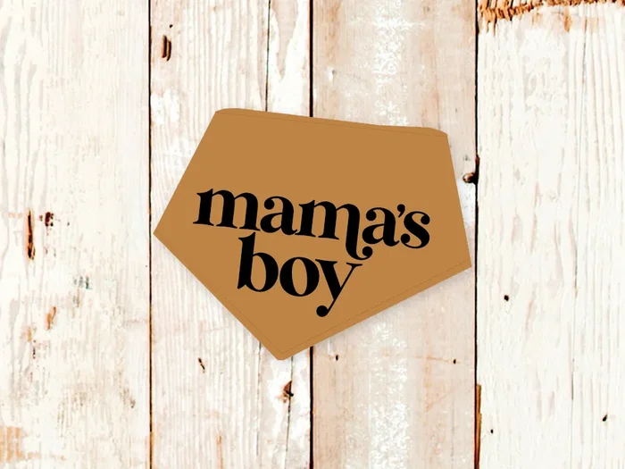 “Mama’s Boy” Dog Bandana