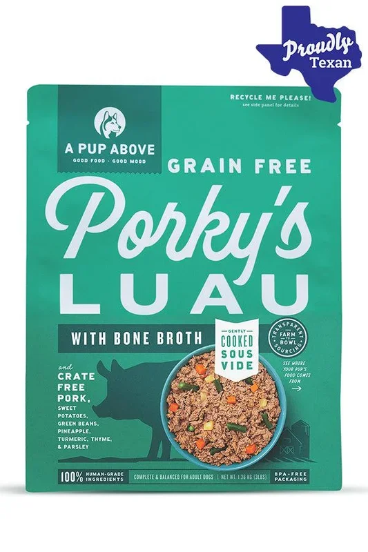 A Pup Above Porky’s Luau Fresh Dog Food