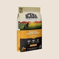 ACANA Grain-Free Free Run Poultry Chicken and Turkey and Cage-free Eggs Dry Dog Food, 25 lbs.