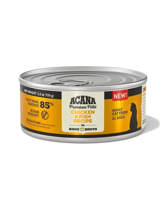 Acana Premium Pate – Chicken & Fish Recipe Wet Cat Food 5.5oz