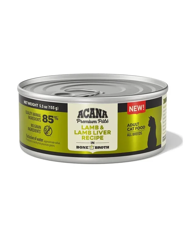 Acana Premium Pate – Lamb & Lamb Liver Recipe Wet Cat Food 5.5oz