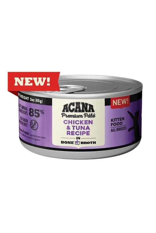 Acana Premium Pate Chicken and Tuna Wet Kitten Food