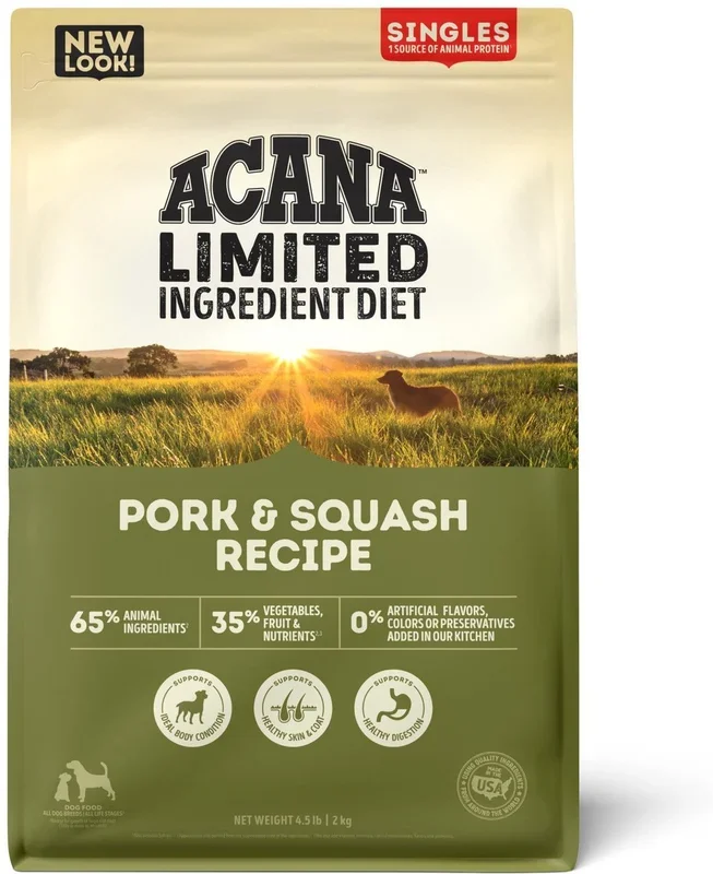ACANA Singles Grain Free LID Pork & Squash Dry Dog Food