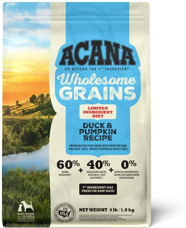 ACANA Singles + Wholesome Grains LID Duck & Pumpkin Dry Dog Food