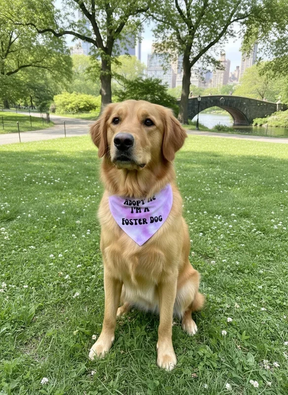 Adopt Me I’m A Foster Tie Dye Dog Bandana New Arrival