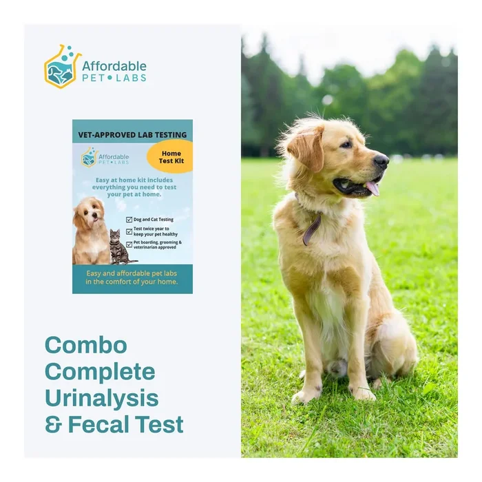 Affordable Pet Labs – Combo Complete Urinalysis & Fecal Test For Dogs, Easy Home Kit