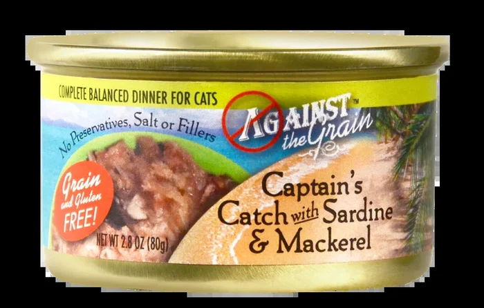 Against the Grain Captain’s Catch with Sardine and Mackerel Canned Cat Food