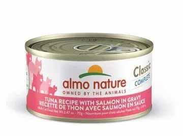 Almo Cat Can Tuna & Salmon in Gravy Classic Complete 2.47oz