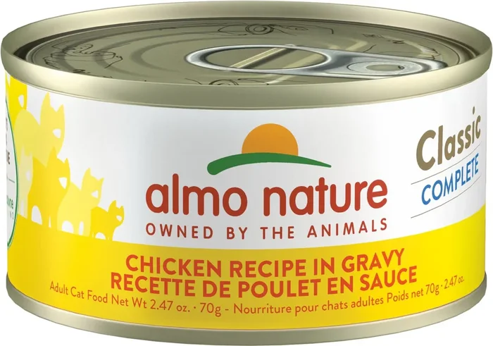 Almo Nature Classic Complete Chicken Recipe in Gravy Cat Food Can