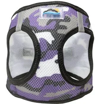 American River Choke Free Dog Harness – Purple Camo