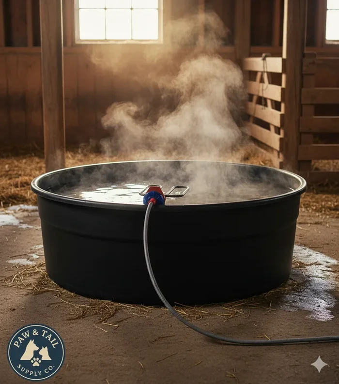 API Stock Tank Water Trough Heater 1500W Pond Drain Plug De-Icer Livestock