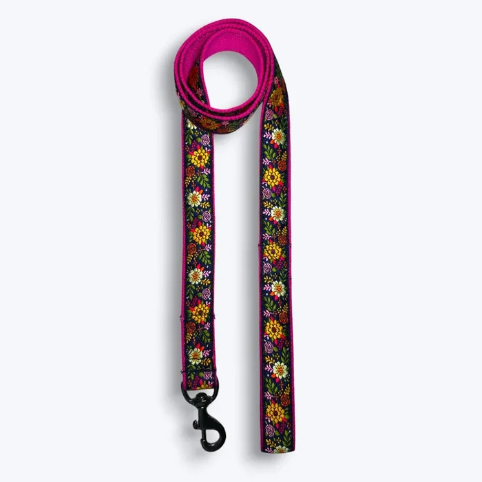 Aramesh Coastal Bloom Leash for Dogs (Pink and Navy Blue)