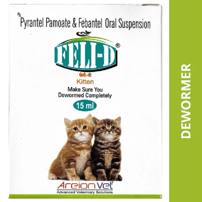 Areion Vet Feli D Kitten Deworming Suspension