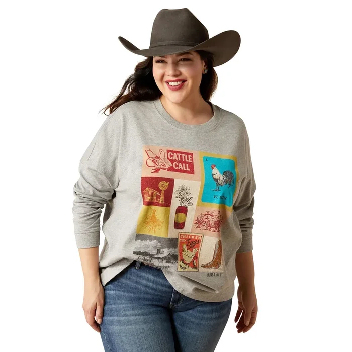 Ariat Women’s Cattle Call Oversized Long Sleeve Shirt