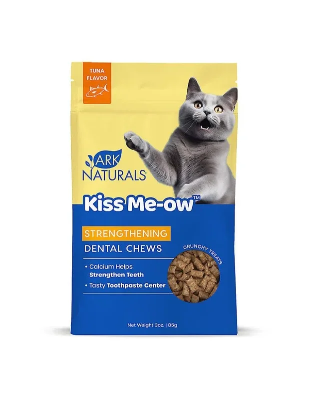 ARK NATURALS Kiss Me-ow Cat Dental Strengthening Treat Tuna 3OZ