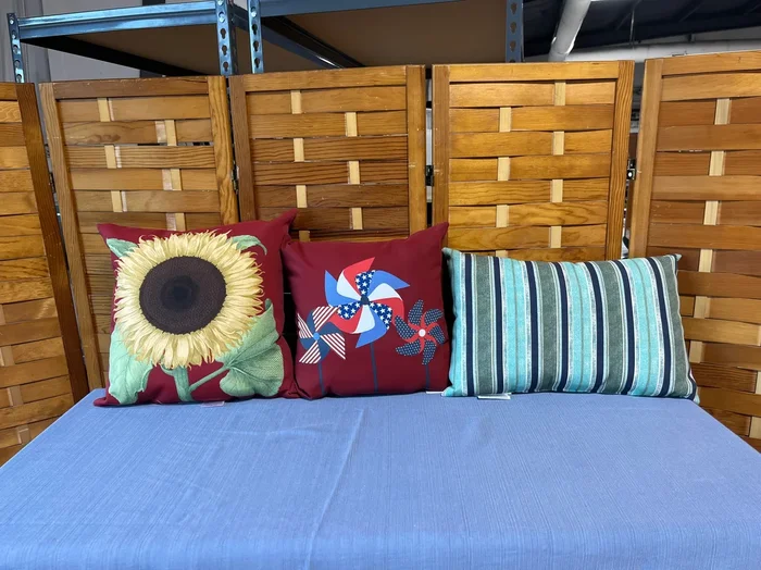 Assorted Decorative Patio Throw Pillows, 3 pc
