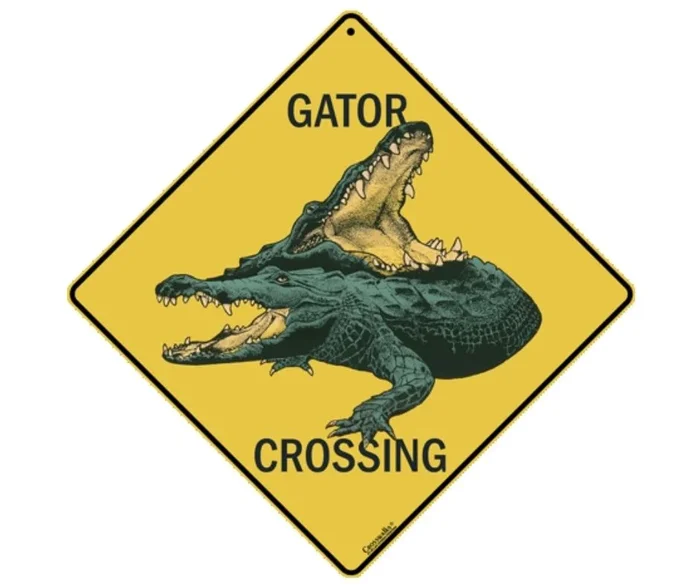 Atlas Screen Printing – Gator Crossing Sign by CrossWalks