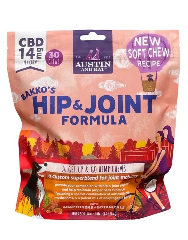 AUSTIN & KAT Bakko’s Hip & Joint Chew 14mg
