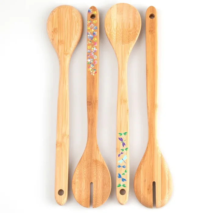 Bamboo Serving Spoon Set – Set of 2