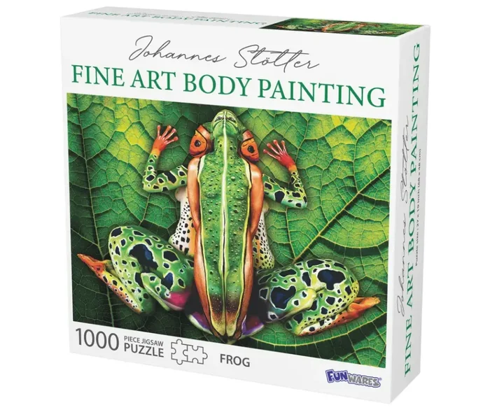 Barbuzzo & Funware – Frog Puzzle Body Art by Johannes Stotter 1000 Piece