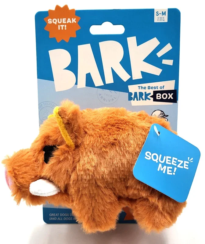 Bark Beau The Boar Wild Plush Dog Toy Brown Medium