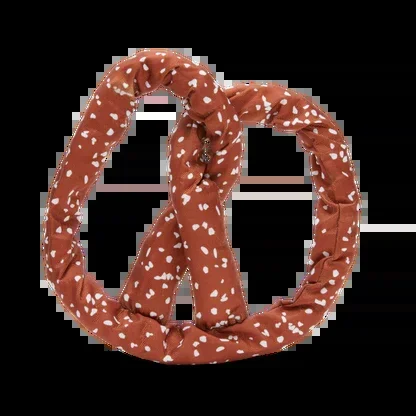 Bark Paula’s Park Slope Pretzel Brown Plush Dog Toy Medium