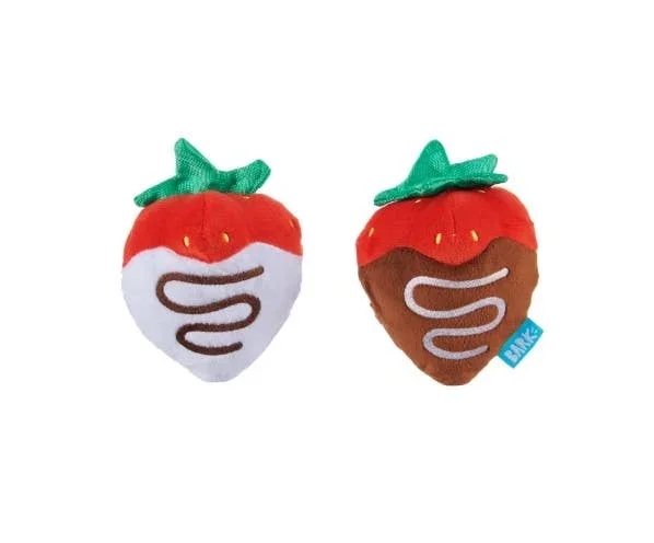 BARK Valentine’s Chocolick Strawberries Plush Dog Toy