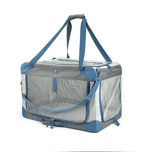 Barkbutler x Fofos Outdoor Camping Carrier for Dogs and Cats (Grey/Blue)