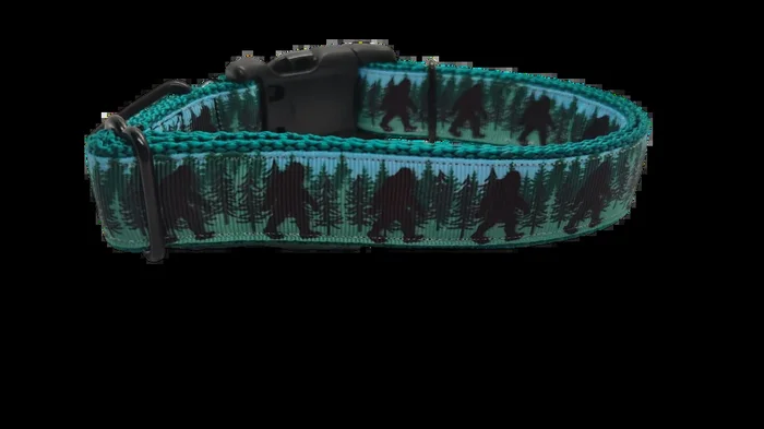 Bigfoot Forest Nylon Dog Collar