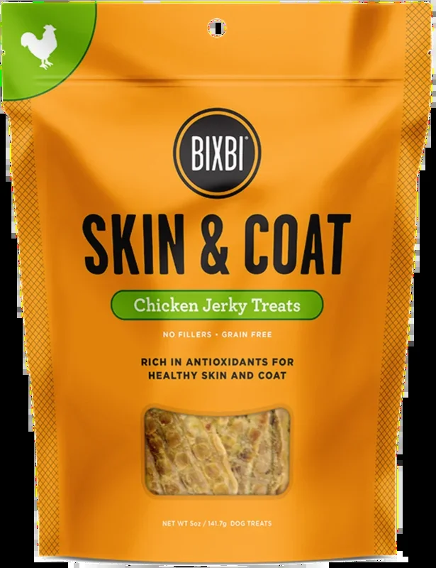 Bixbi Skin & Coat Chicken Breast Jerky Dog Treats