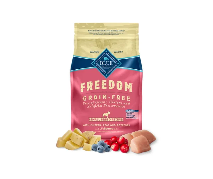 Blue Buffalo Freedom – Small Breed Dog Grain-Free Chicken and Potato Recipe Dry Dog Food