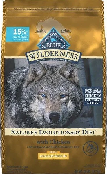 Blue Buffalo Wilderness – Adult Dog Healthy Weight Chicken Recipe Dry Dog Food