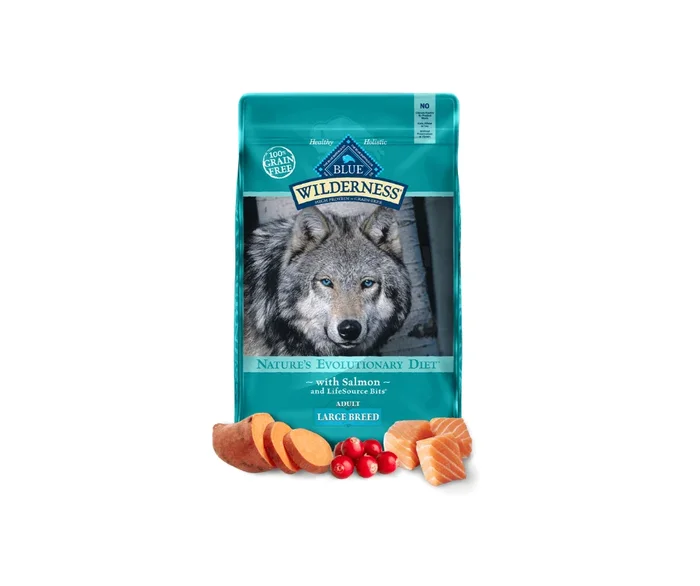 Blue Buffalo Wilderness – Large Breed, Adult Dog Salmon Recipe Dry Dog Food