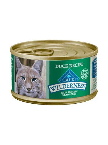 Blue Buffalo Wilderness Duck High Protein Grain Free Natural Pate Cat Food 3oz