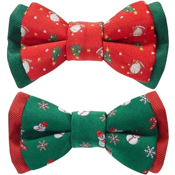 Blueberry Pet – Stay Festive Bow Tie Set