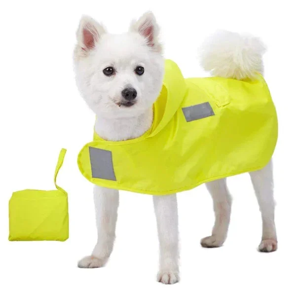 Blueberry Pet – Sunshine Yellow | 3M Reflective Dog Raincoat Hooded