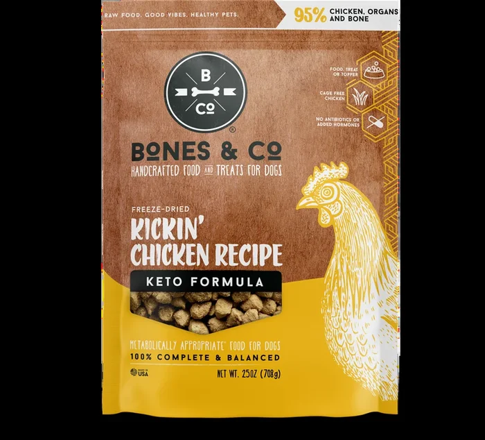 Bones & Co Dog Freeze Dried Kickin’ Chicken Bites 12oz