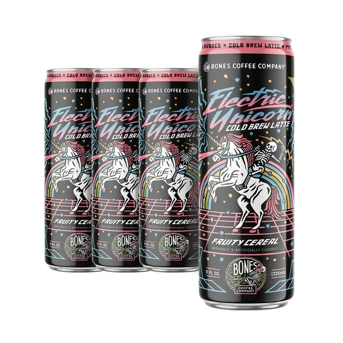 Bones Coffee Company Electric Unicorn Cold Brew Latte