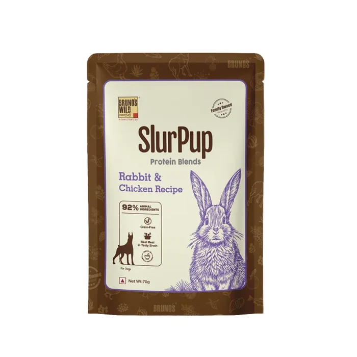 Bruno’s Wild Essentials Slurpup Rabbit & Chicken Recipe Dog Wet Food