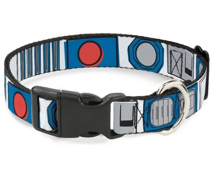 Buckle Down – Star Wars R2-D2 Bounding Parts Plastic Clip Dog Collar