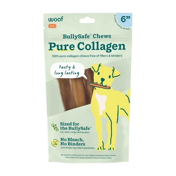 BullySafe Chews – Pure Collagen Chews Dog Chews – Long Lasting, Single Ingredient, Joint Support