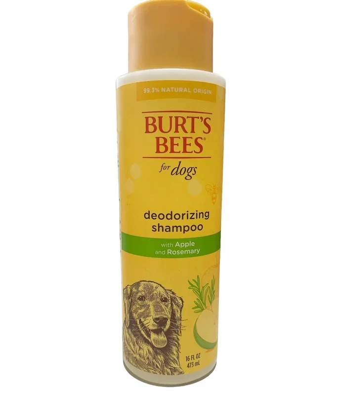 Burt’s Bees for Pets Naturally Derived Deodorizing Dog Shampoo with Apple & Rosemary – Dog Shampoo For Odors – Cruelty Free, Formulated without Sulfates and Parabens, Made in USA, 16 Oz