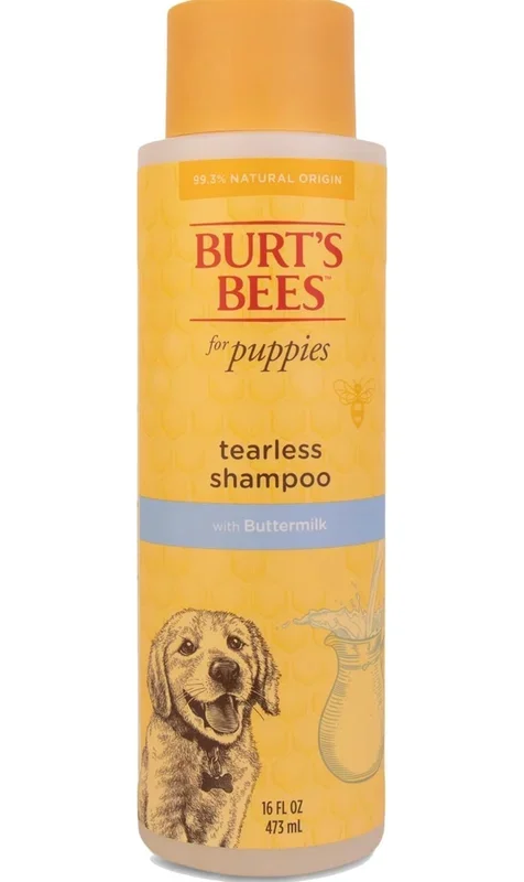 Burt’s Bees for Pets Naturally Derived Tearless Puppy Shampoo with Buttermilk – Shampoo for Dogs and Puppies – Puppy Shampoo Gentle on Skin and Fur – Cruelty Free, Made in USA, 16 Ounces